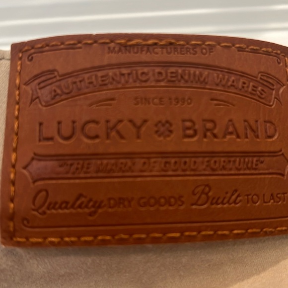 Lucky Brand Athletic Straight Jeans 40X30 khaki - Picture 4 of 4